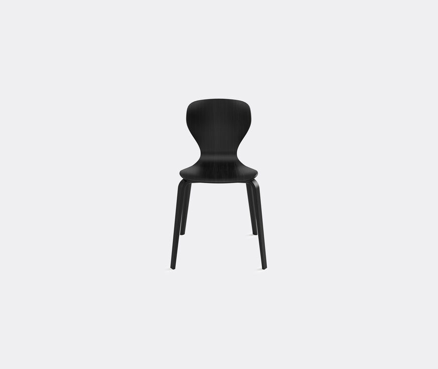 Viccarbe 'Ears' chair, wooden legs, black  VICC21EAR211BLK