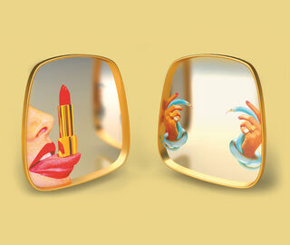 Seletti 'Tongue' mirror MULTICOLOUR SELE21TOI428MUL