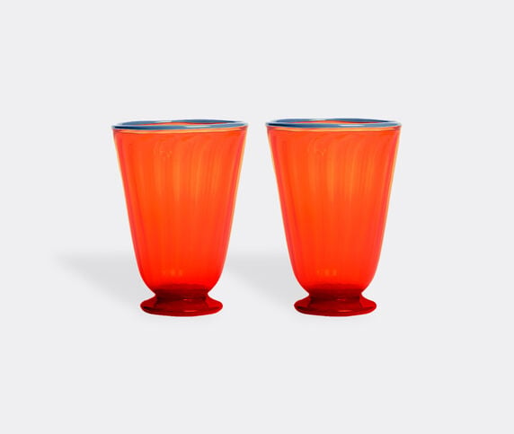 La DoubleJ 'Rainbow' glasses, set of two, orange ORANGE LADJ23RAI825ORA