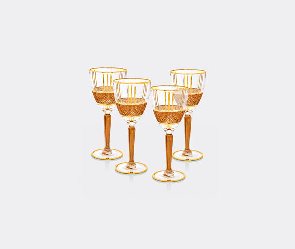 Les-Ottomans 'Amber Gold' wine goblet, set of four, gold undefined ${masterID} 2