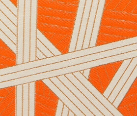 Missoni 'Nastri' pouf cube, orange ORANGE MIHO23NAS034MUL