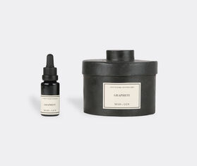 Mad et Len &#39;D&#39;Apothicaire&#39; pot pourri totem, Graphite BLACK MALE23POT122BLK