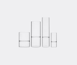 Fferrone Design 'Revolution' liqueur and espresso glass, set of two TRANSPARENT FFER17REV363TRA