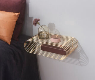 AYTM 'Curva' shelf, gold GOLD AYTM26CUR385GOL
