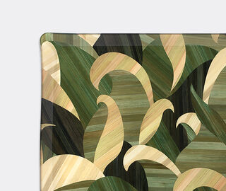 HestiaLiving 'Tropique' serving tray, green GREEN HELI25TRO384GRN