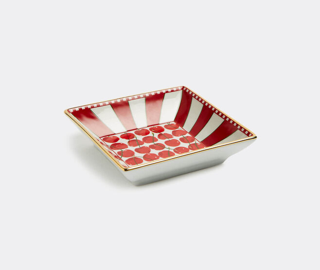 La DoubleJ 'Cherries Avorio' trinket tray IVORY LADJ22TRI789MUL