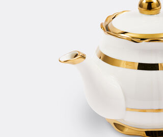 POLSPOTTEN 'Golden Finds' teapot, white WHITE POLS25TEA358WHI