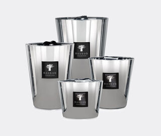 Baobab Collection 'Les Exclusives Platinum' candle, medium SILVER BAOB23LES757SIL