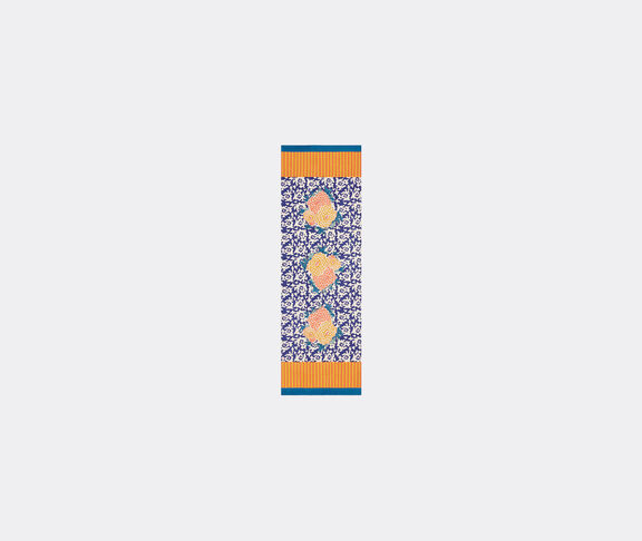 Lisa Corti 'Arabesque Corolla' runner, blue and orange undefined ${masterID}