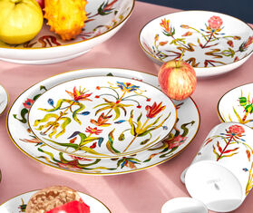 L'Objet 'Grand Tour' coupe bowl, multicolor and gold MULTICOLOUR LOBJ26GRA128MUL