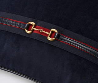 Gucci 'Horsebit' cushion, night blue BLUE GUCC23CUS238BLU