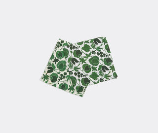 La DoubleJ 'Wildbird Verde' napkin, set of two GREEN LADJ22LAR655GRN