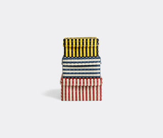 Hay 'Maxim' stripe box, large RED HAY122MAX003MUL