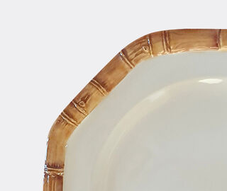 Les-Ottomans 'Bamboo' dinner plate, set of four MULTICOLOUR OTTO23BAM872MUL