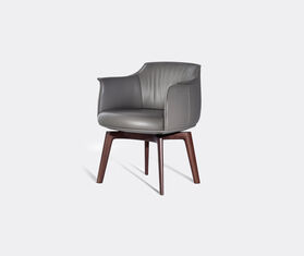 Poltrona Frau &#39;Archibald&#39; swivel dining chair GREY POFR20ARC093GRY