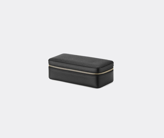 Smythson 'Panama' watch box, black undefined ${masterID} 2