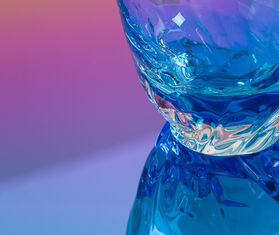 Stories of Italy &#39;Dattero&#39; set of two glasses, blue BLUE STLY18DAT277BLU