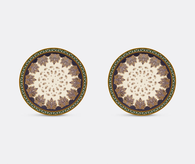 ETRO Home Interiors 'Zenith' plate, set of two, white WHITE ETRO26ZEN158WHI