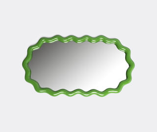 &amp;k Amsterdam 'Zigzag' mirror, green GREEN AMST25MIR260GRN