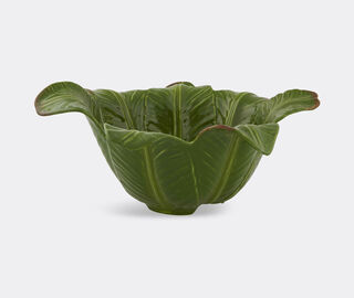 Bordallo Pinheiro 'Banana Madeira' salad bowl GREEN BOPI22BAN815GRN