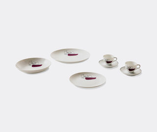 Cassina 'Service Prunier' flat plate, set of two WHITE CASS21SER329WHI