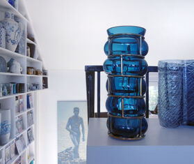 Vanessa Mitrani 'Brick Vase', blue BLUE VAMI22BRI412BLU