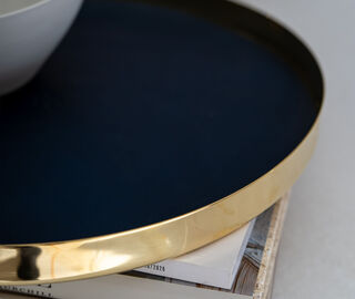 Skultuna 'Karui' tray, extra large, ink blue BLUE SKUL22KAR875BLU