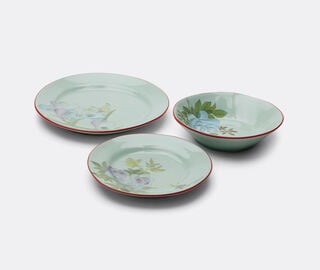 Pierre-Louis Mascia Floral bowl, rose and light blue LIGHT BLUE PLMA26BOW975LBL
