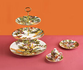 Simone Guidarelli Home 'Jungle' three-tier cake stand, multicolor MULTICOLOUR SIMO26JUN805MUL