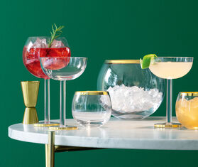 LSA International 'Luca' coupe glass, set of two GOLD LSAI21LUC809GOL