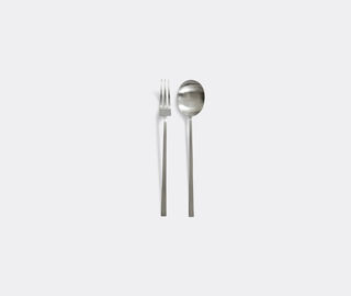 101 Copenhagen 'Kogei' salad servers, brushed steel SILVER COPH24KOG666SIL