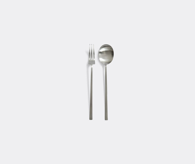 101 Copenhagen 'Kogei' salad servers, brushed steel SILVER COPH24KOG666SIL