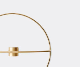 Audo Copenhagen 'POV Circular Candleholder', small BRASS MENU21POV715BRA