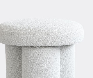 101 Copenhagen 'Big Foot' stool, boucl&eacute; IVORY COPH25BIG892WHI