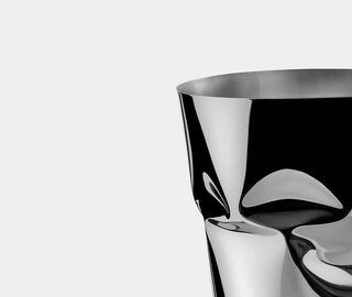Alessi 'Compressioni' wine cooler, steel SILVER ALES25COM389SIL