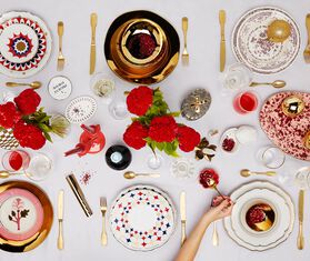 Bitossi Home &#39;Lampo&#39; deep plate, set of four MULTICOLOUR BIHO22SET806MUL