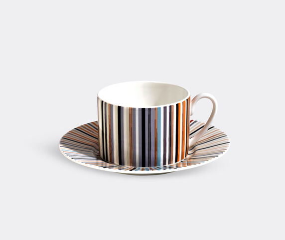 Missoni 'Stripes Jenkins' teacup and saucer, set of two, beige