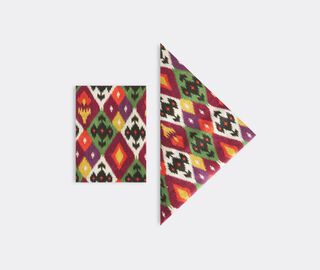 Cabana 'Diamond Ikat' napkins, set of four MULTICOLOUR CABA23DIA125MUL