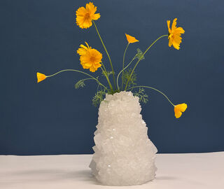 Mineral Series 'Crystal' vase, small, white WHITE MISE25SMA246WHI