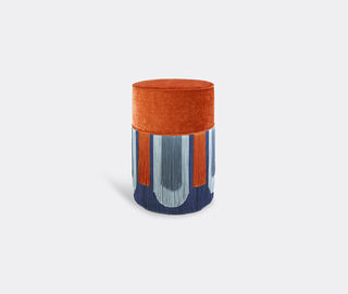 Lorenza Bozzoli Couture 'Couture Geometric Dec&ograve;' ottoman, orange MULTICOLOUR LOBO20COU370ORA