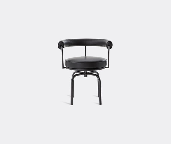 Cassina 'LC7' swivel chair, black structure