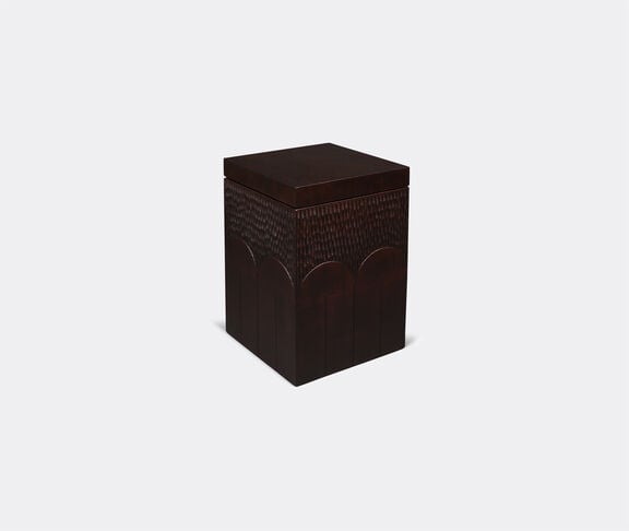 Zanat 'Branco' box, tall, brown Wenge Stain ${masterID}