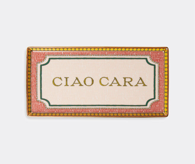 La DoubleJ 'Ciao Cara' tray MULTICOLOUR LADJ23TRA000MUL