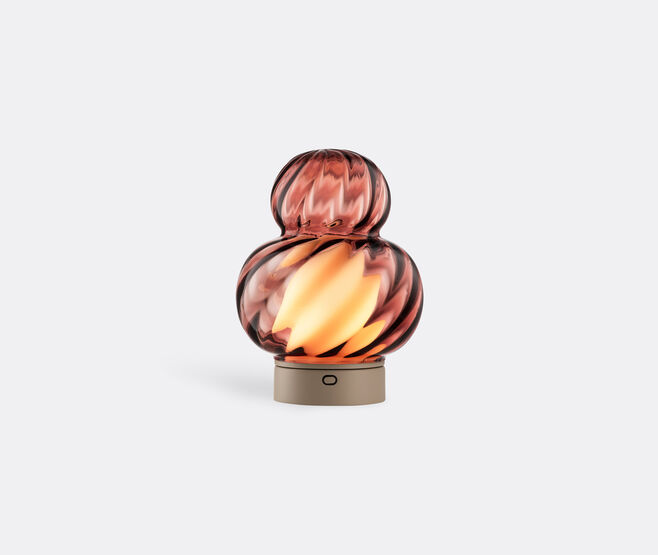 NasonMoretti 'Bibendum' table lamp, optic twist, violet MULTICOLOUR NAMO26BIB886PUR