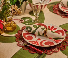 THEMIS Z 'Kallos' dinner plate, red RED THEM24KAL668RED