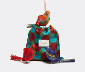 La DoubleJ Bird Ornaments, set of three MULTICOLOUR LADJ20SET342MUL