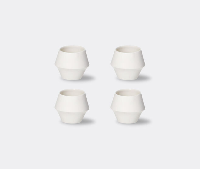 Pomax 'Kojin' tumbler, set of four, small, white WHITE POMA26KOJ131WHI