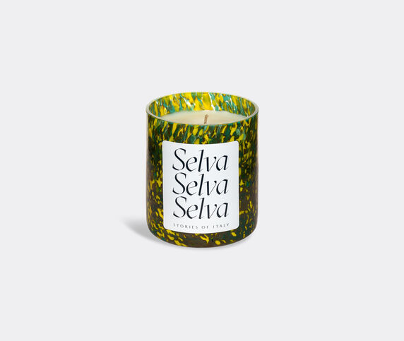 Stories of Italy 'Macchia su Macchia' scented candle, Selva Green & Yellow STLY20MAC534GRN