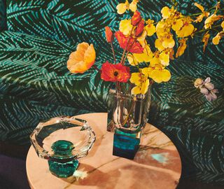 Reflections Copenhagen 'Ohio' vase, clear, azure and cobalt MULTICOLOUR REFL23OHI278MUL