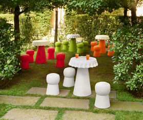 Slide 'Cin Cin' stool, milky white WHITE SLID26CIN402WHI